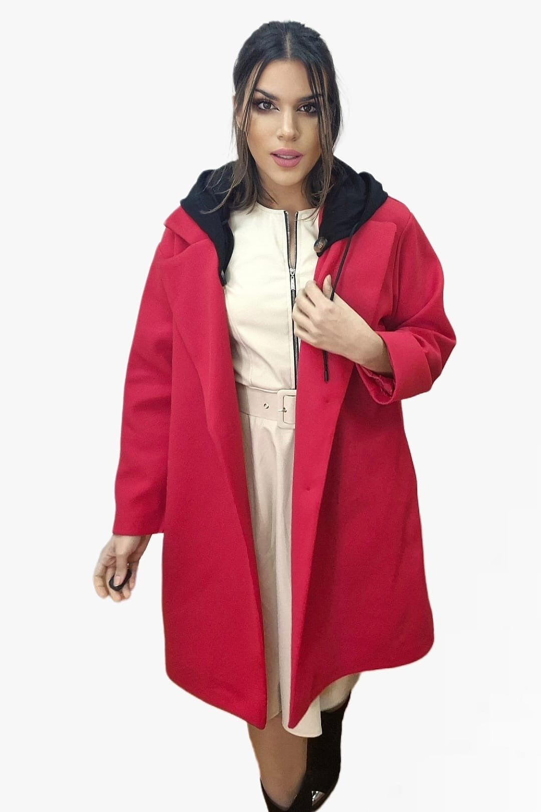 Abrigo Koker Style Rojo