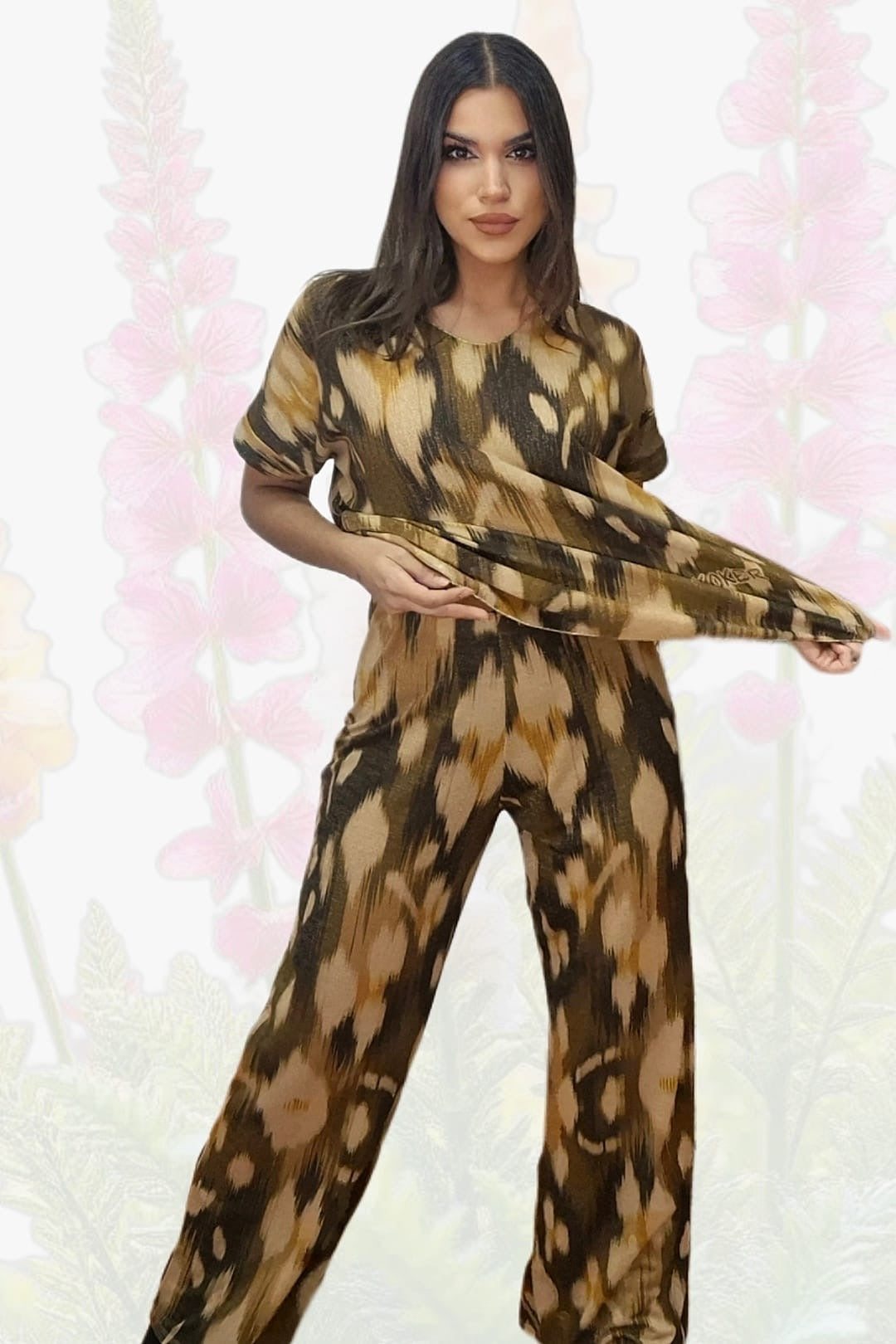 Pantalon Oliva Lurex