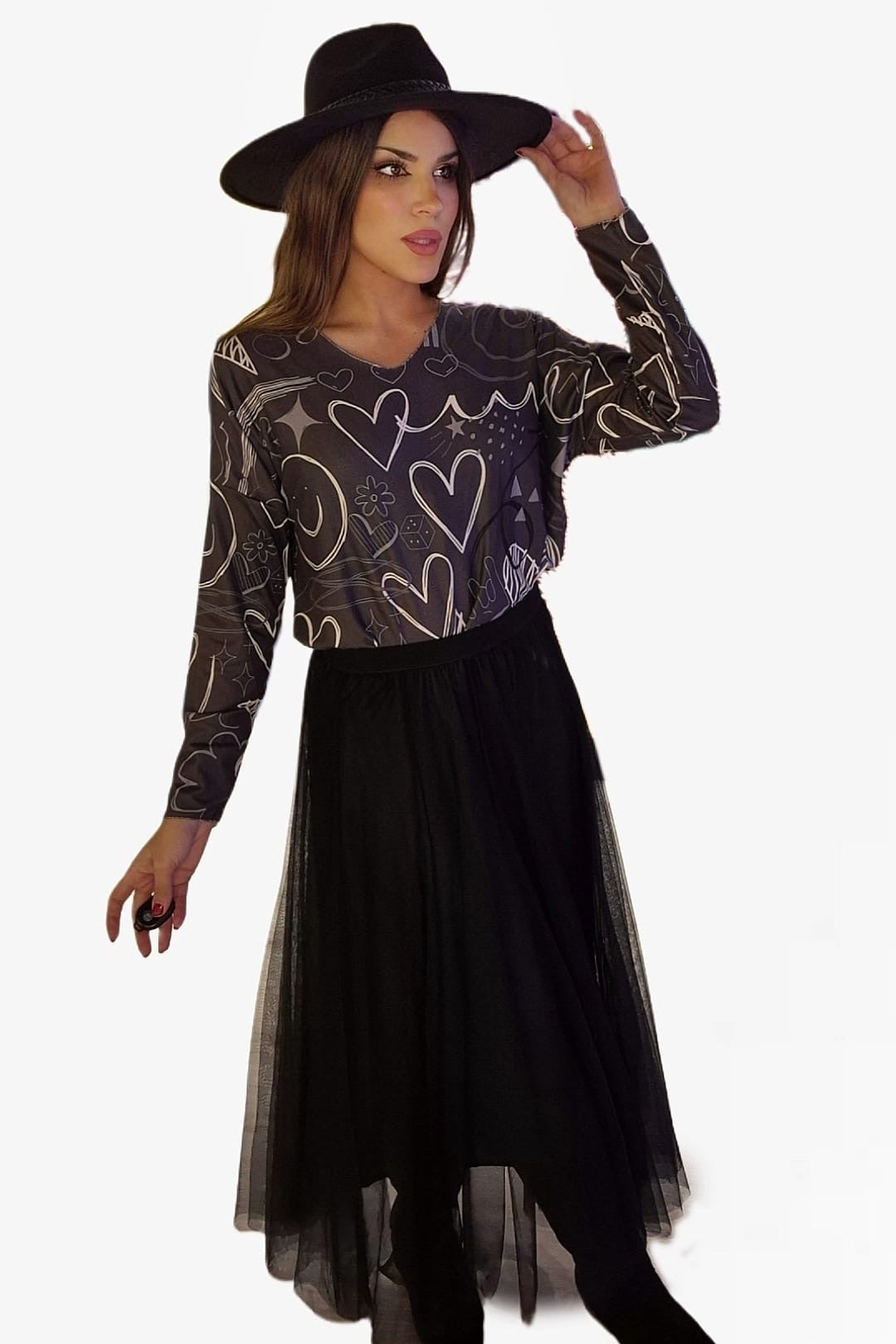 Falda Fantasia Negro