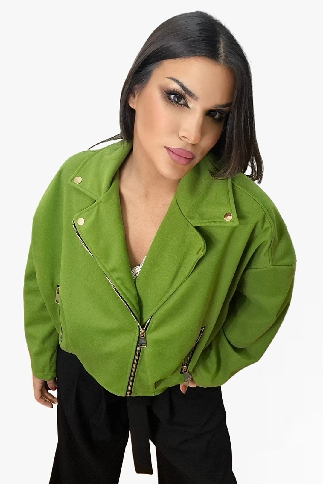 Bomber Pinzas Verde