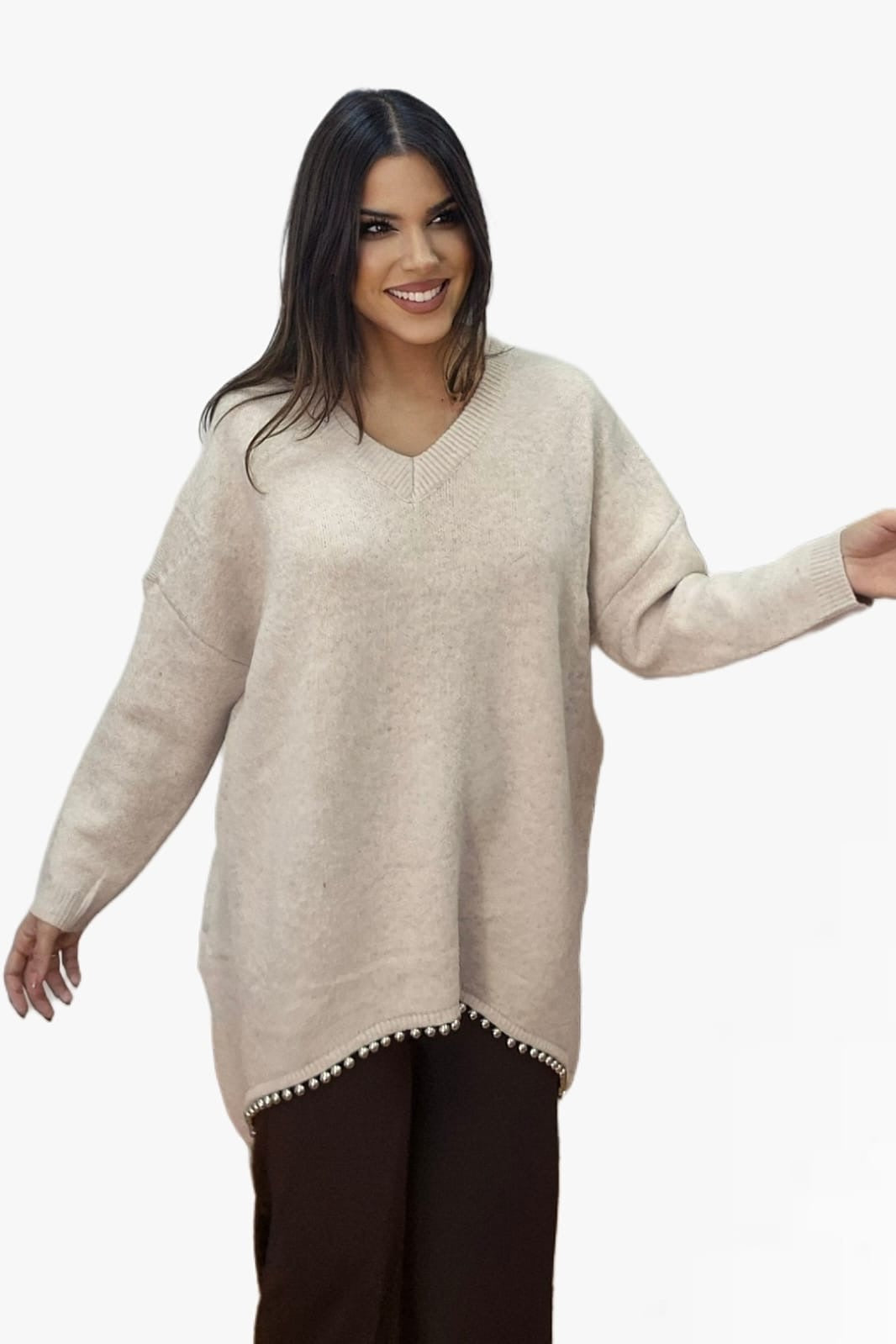 Jersey Perlas Bajo Beige