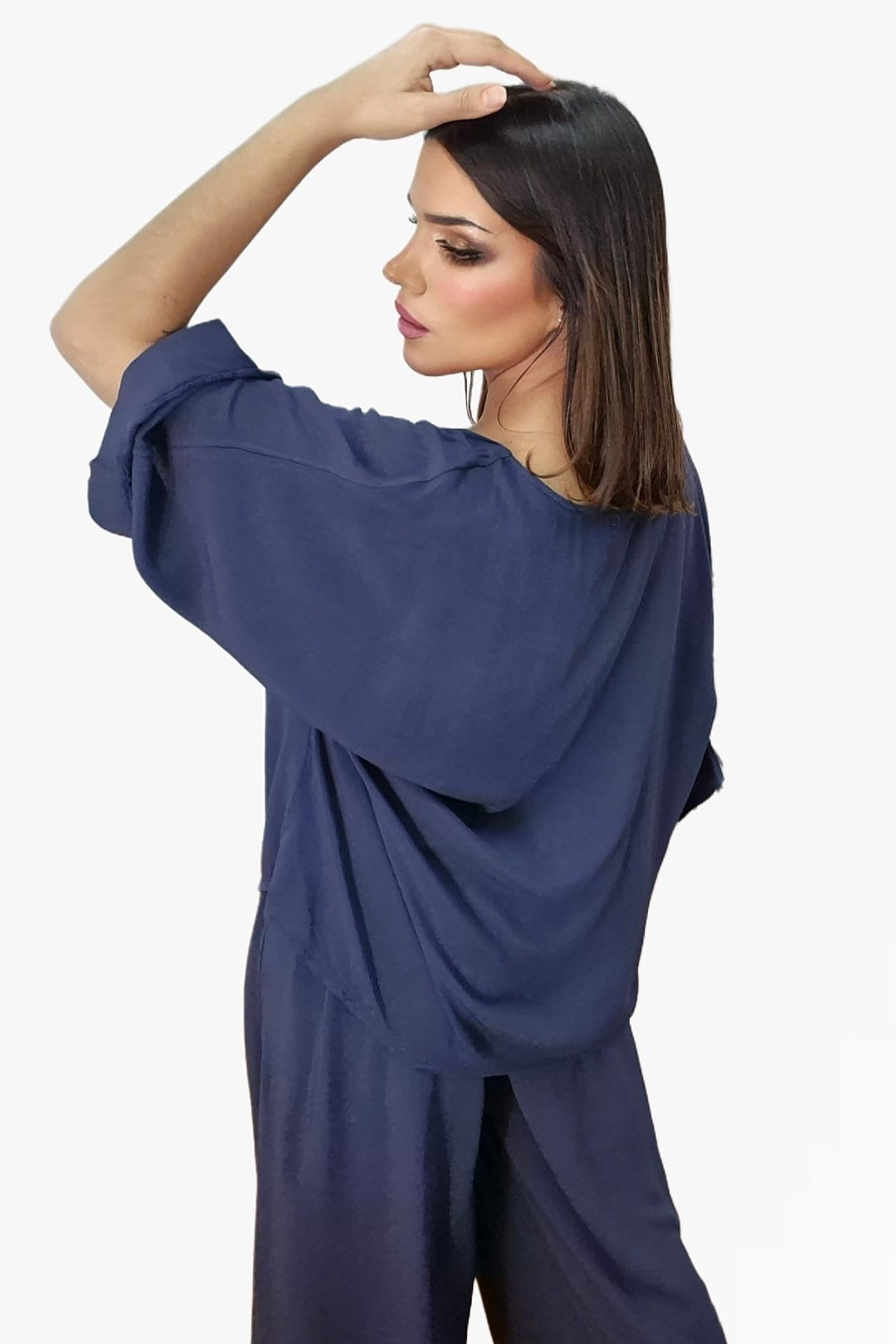 Bluson FLuido Oversize Azul
