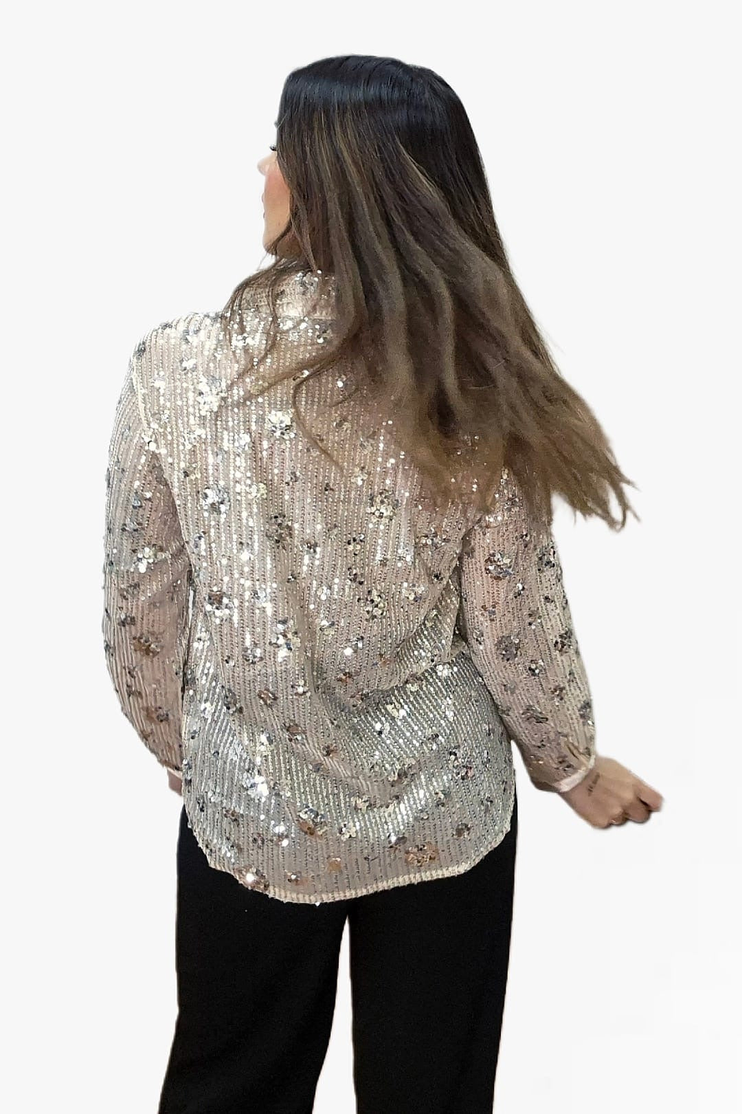 Blusa Lentejuela Fluida