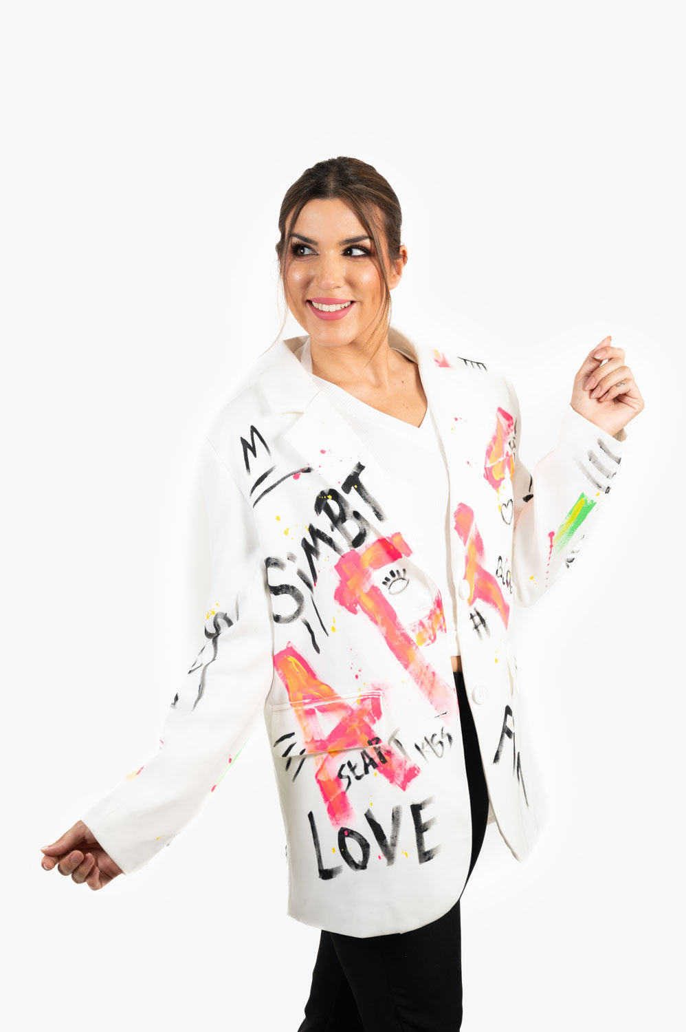 Blazer Art blanca