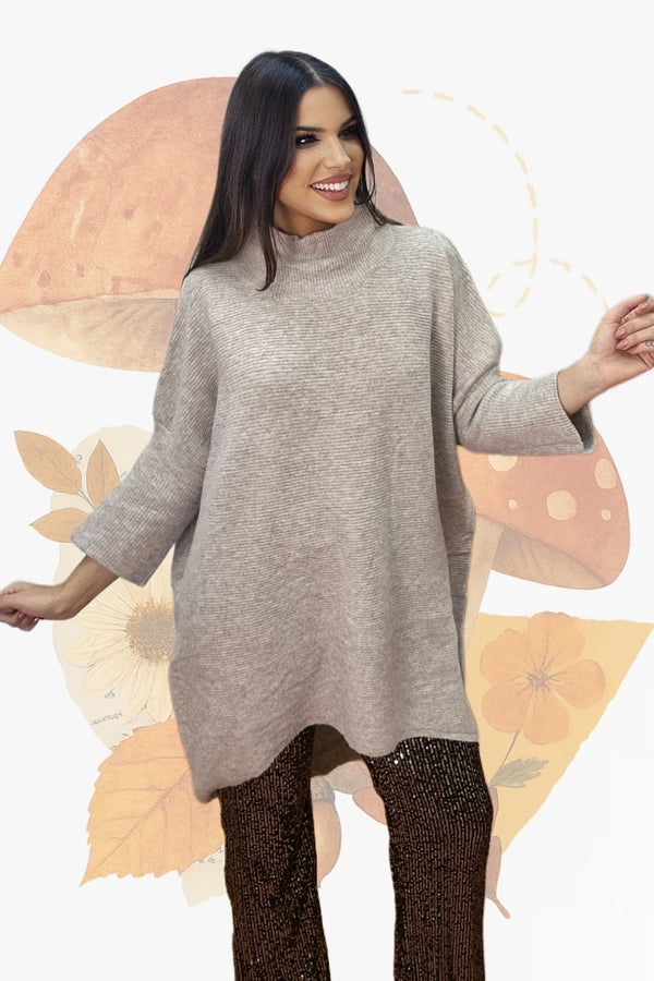 Jersey Largo Desigual Beige