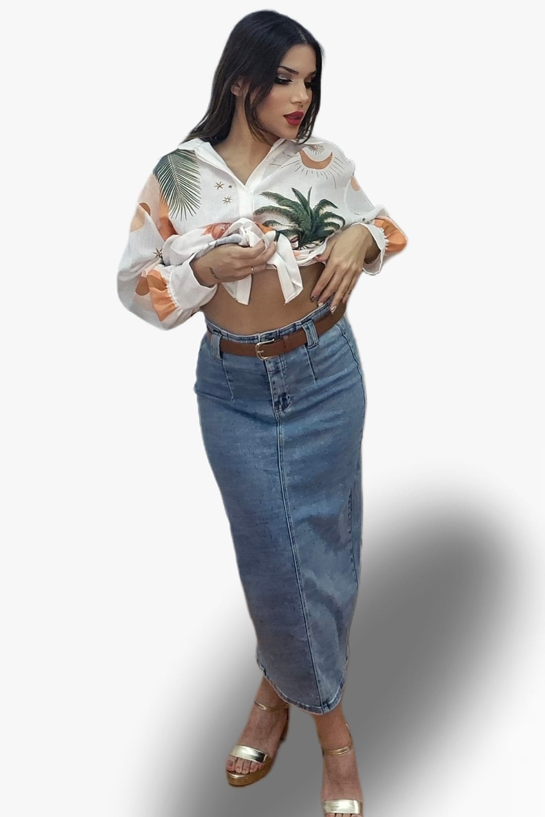 Falda Tubo Vaquera