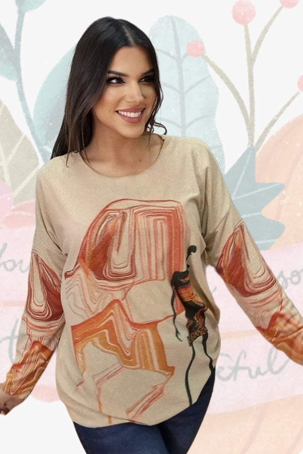 Camiseta Silueta Acuarela