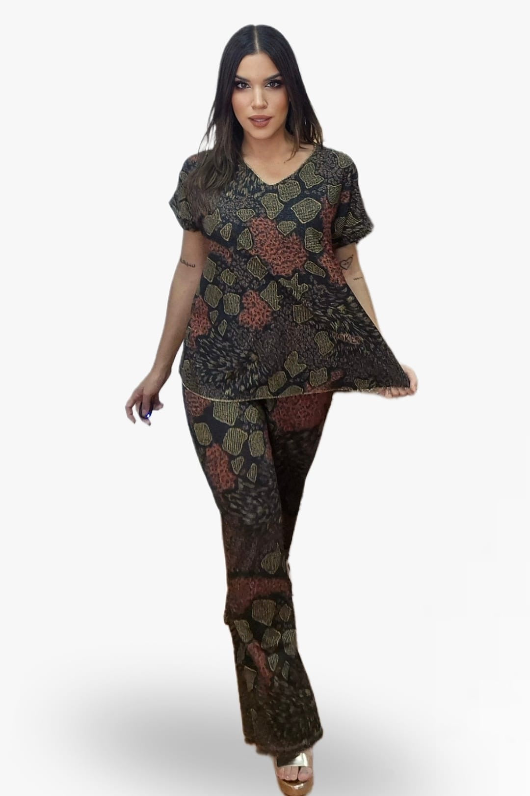 Pantalon Print Chocolatte