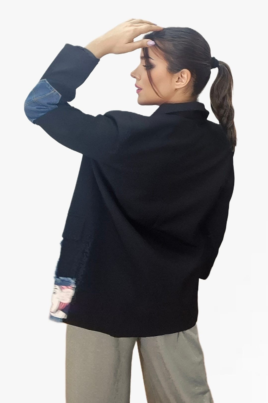 Blazer Parches Comic Negra