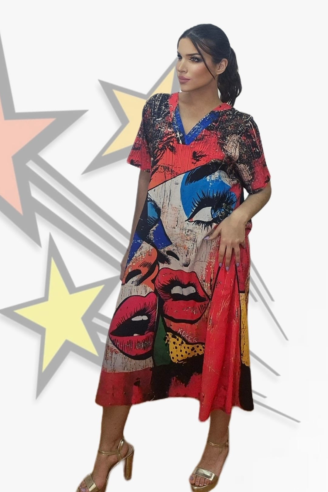 Vestido Caras Comic