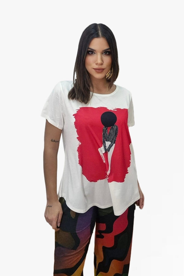 Camiseta Silueta Sombrero