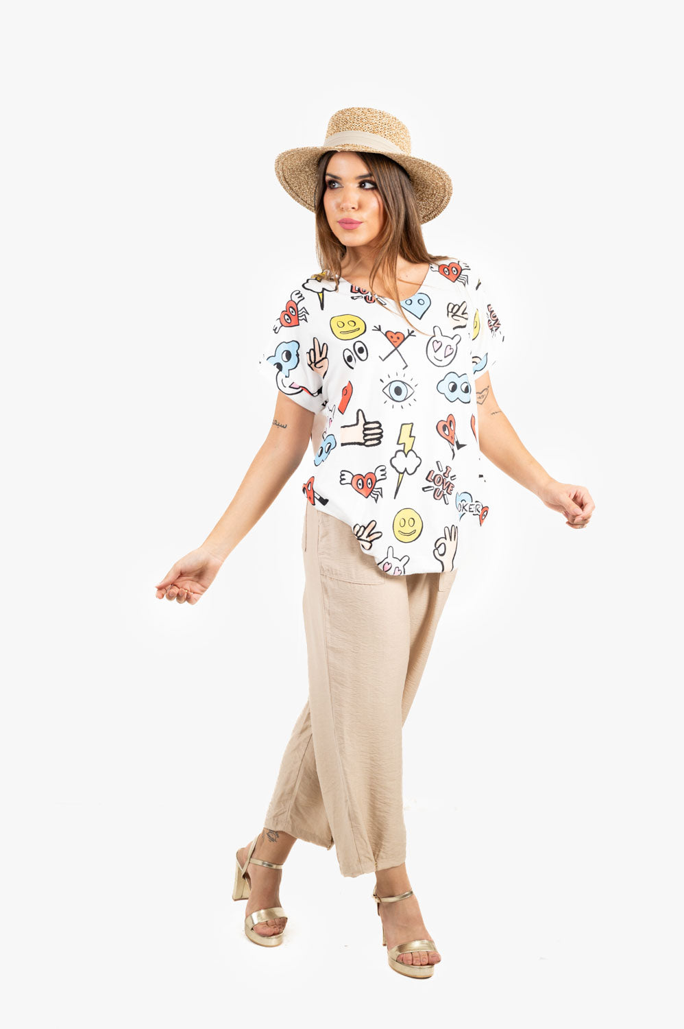 Camiseta Emoji Victory