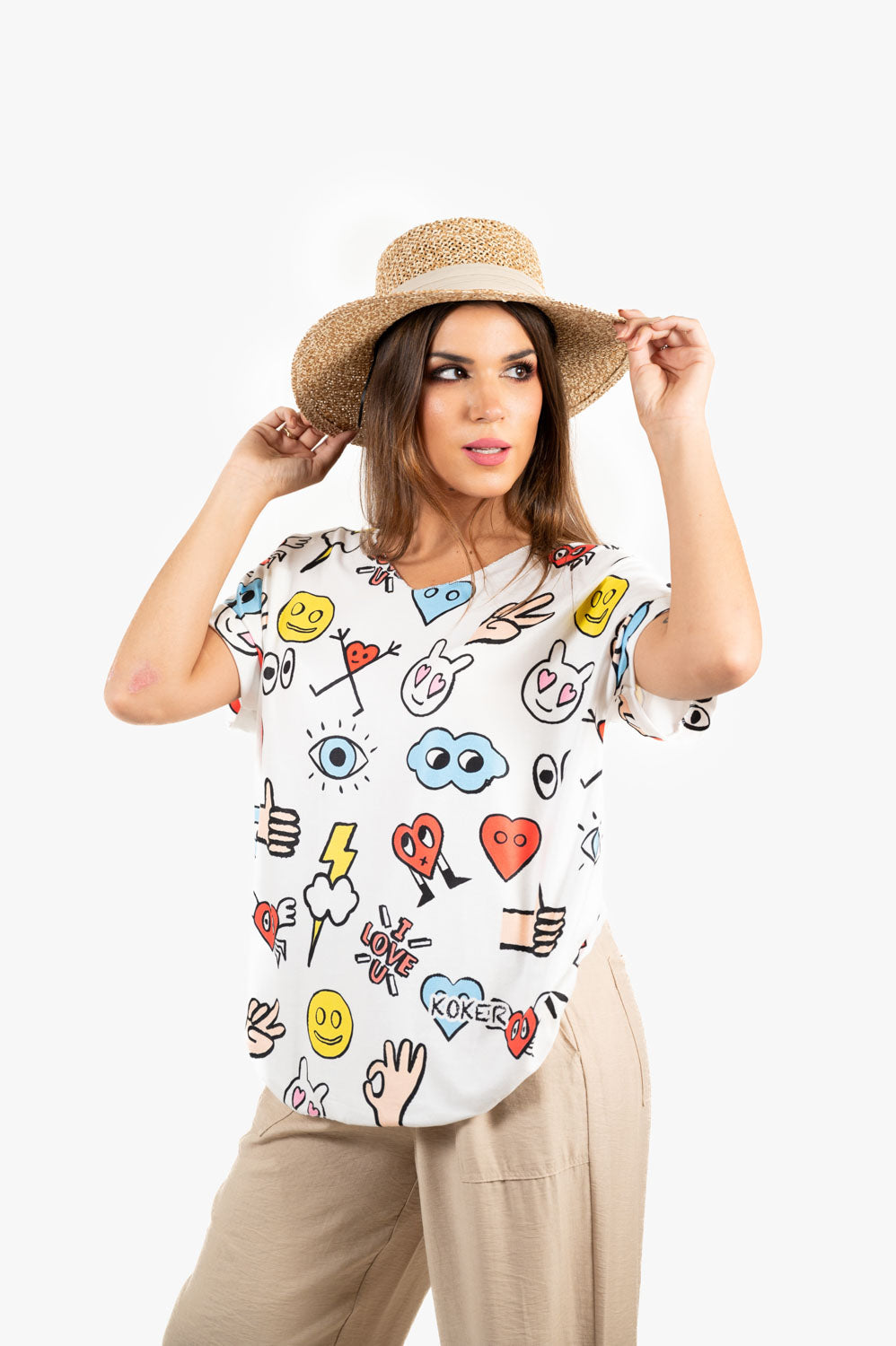 Camiseta Emoji Victory