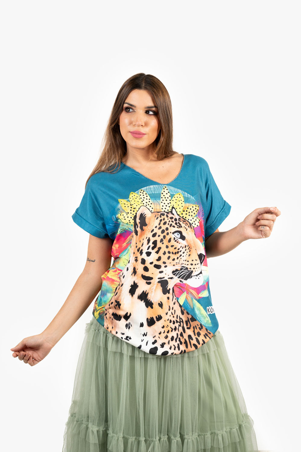 Camiseta Jaguar Colorido