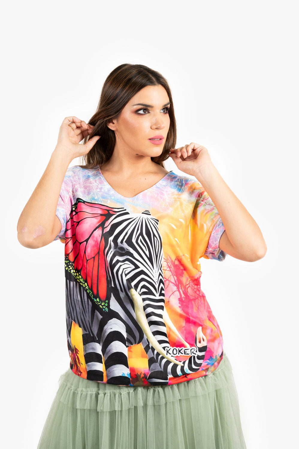 Camiseta Zebra Elephant