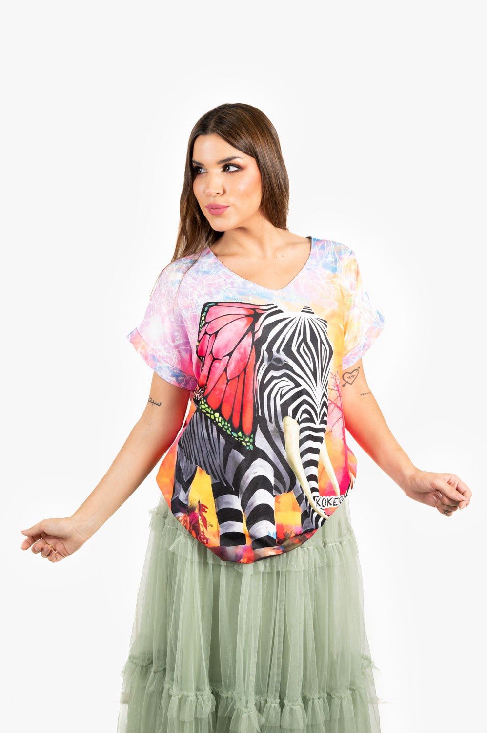 Camiseta Zebra Elephant