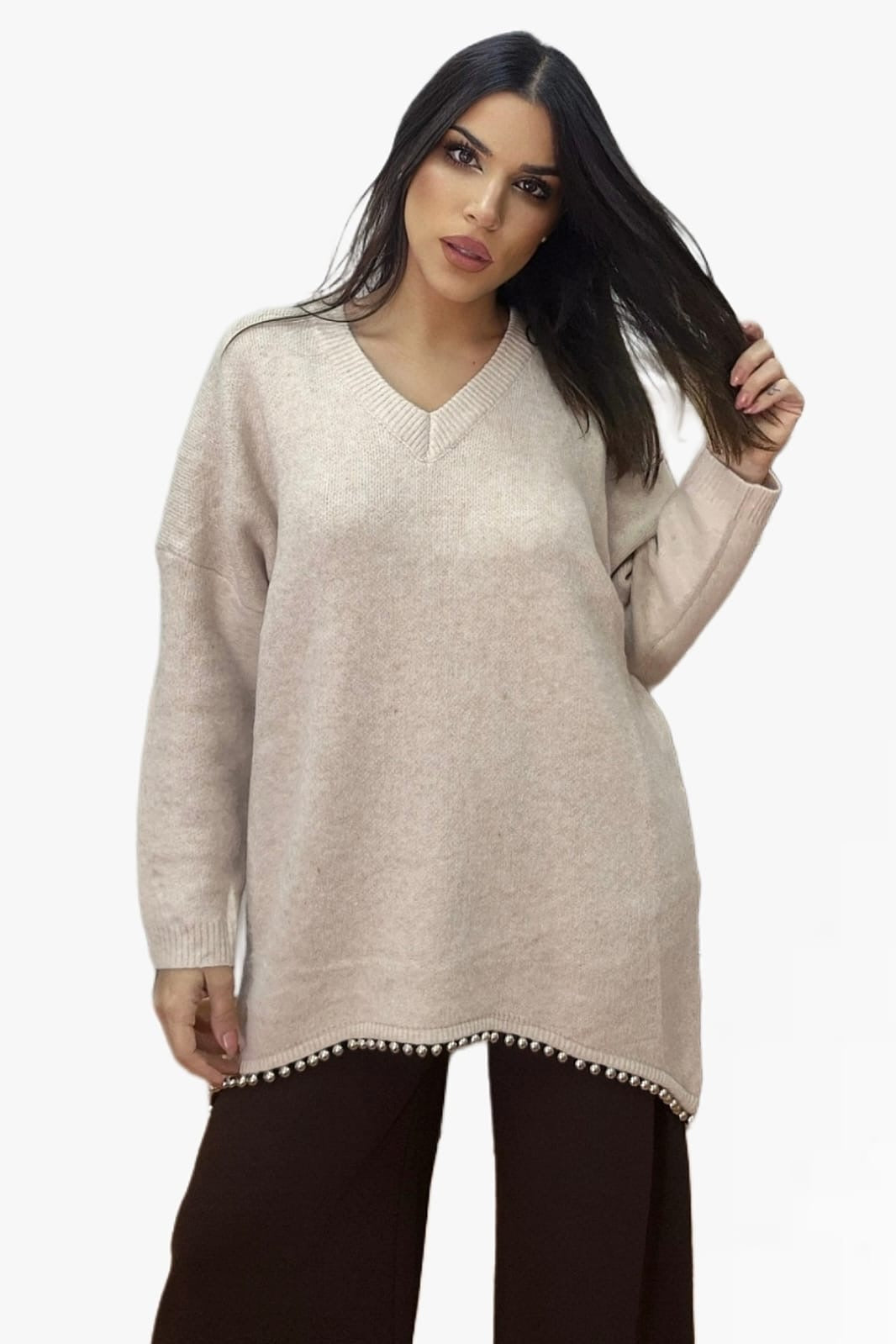 Jersey Perlas Bajo Beige