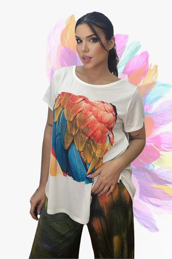 Camiseta Plumas