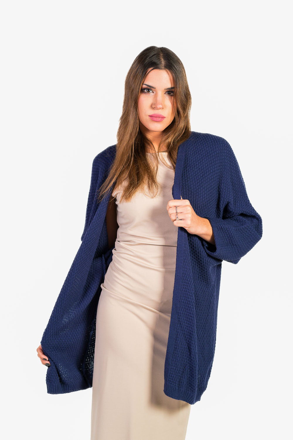 Chaqueta Punto Azul Marino