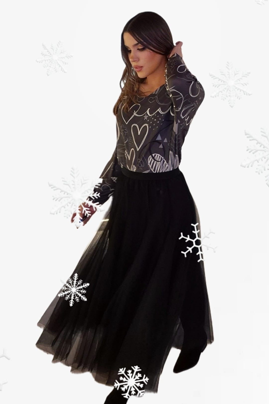 Falda Fantasia Negro
