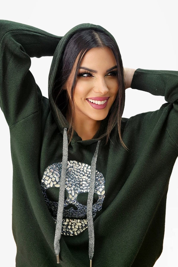 Sudadera Skull Verde