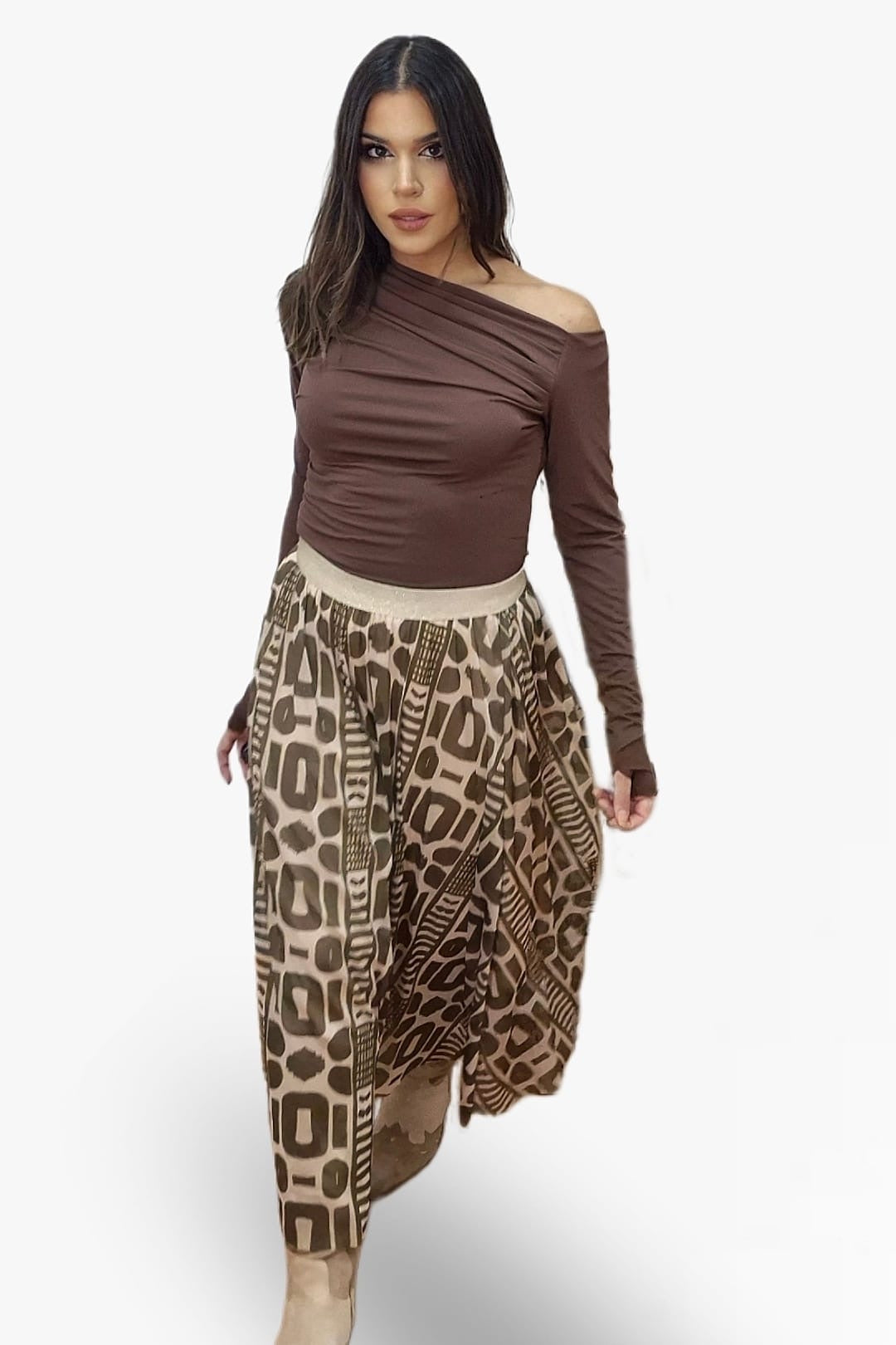 Falda Tul Maya Verde