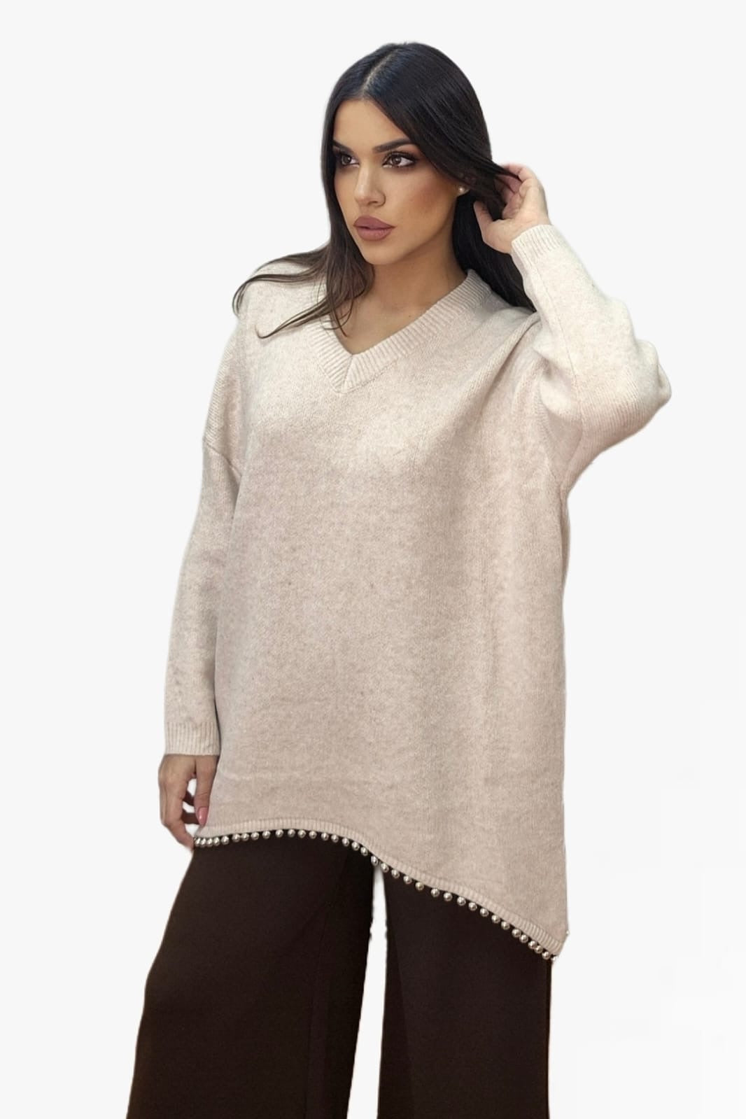 Jersey Perlas Bajo Beige