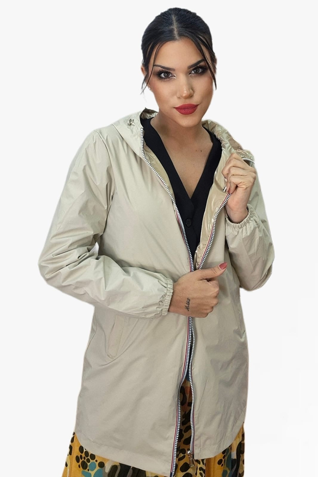 Chubasquero Bicolor Beige