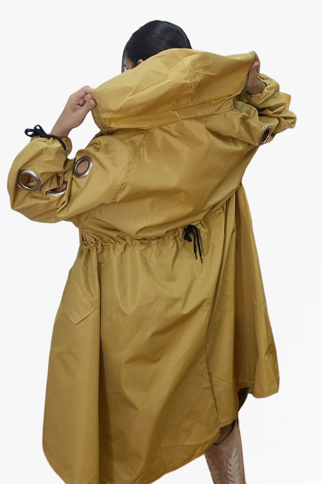 Gabardina Argollas Amarilla