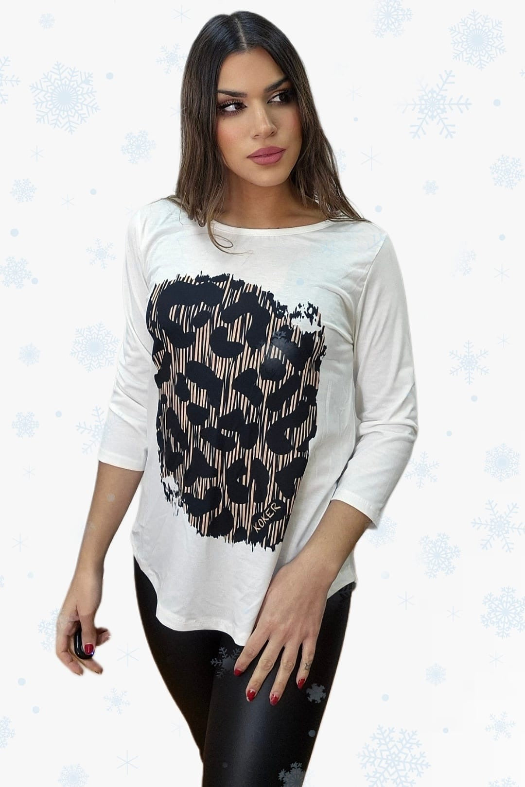 Camiseta Leopardo Zebrado