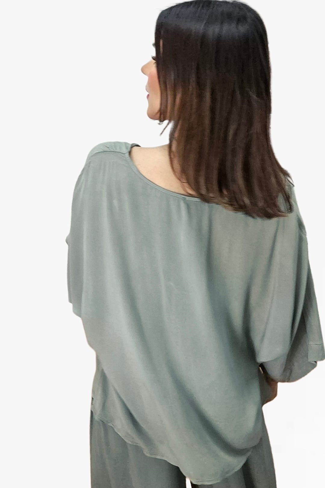 Bluson FLuido Oversize Verde