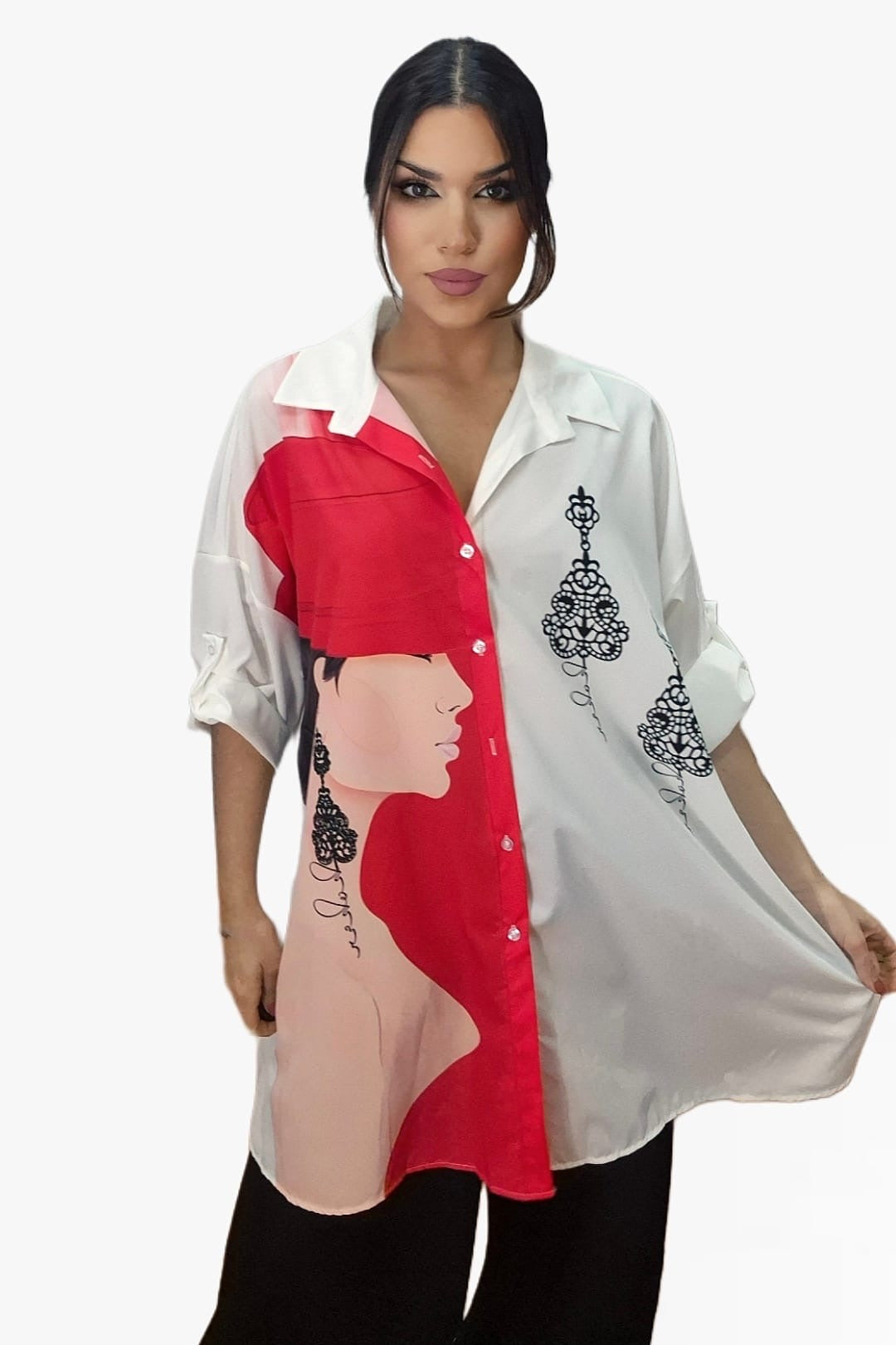 Camisa Abotonada Pendientes
