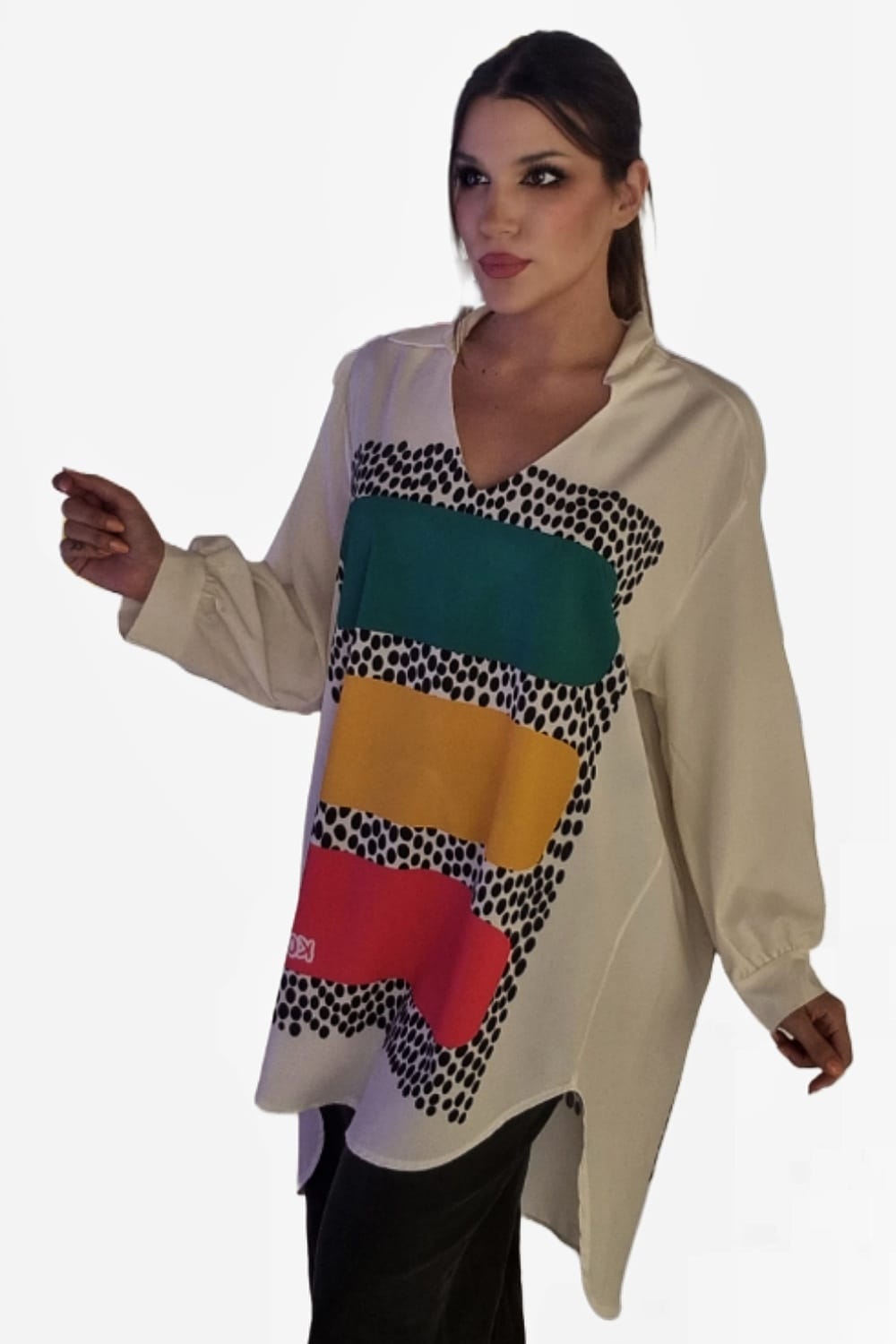 Blusa Tricolor Print