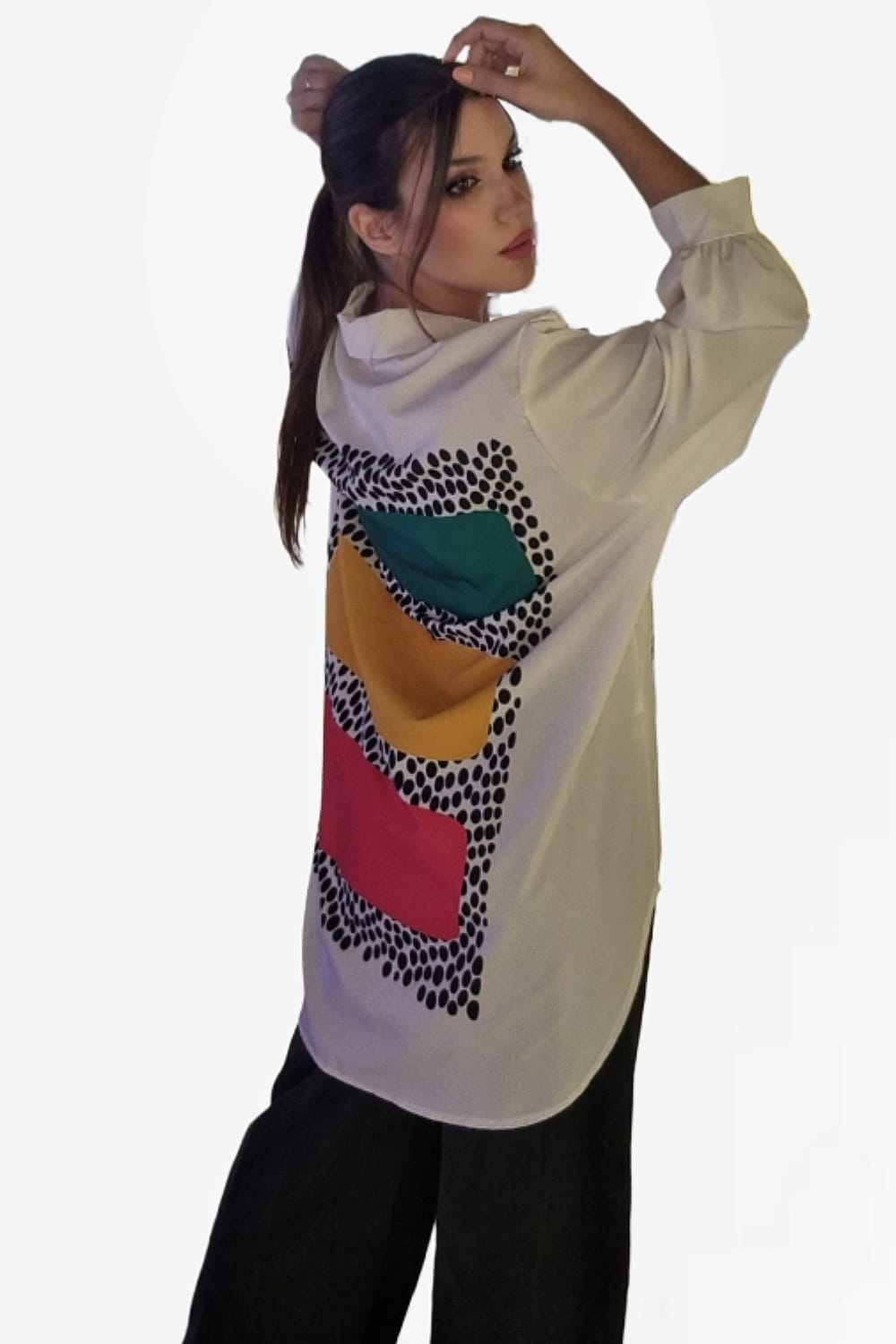 Blusa Tricolor Print