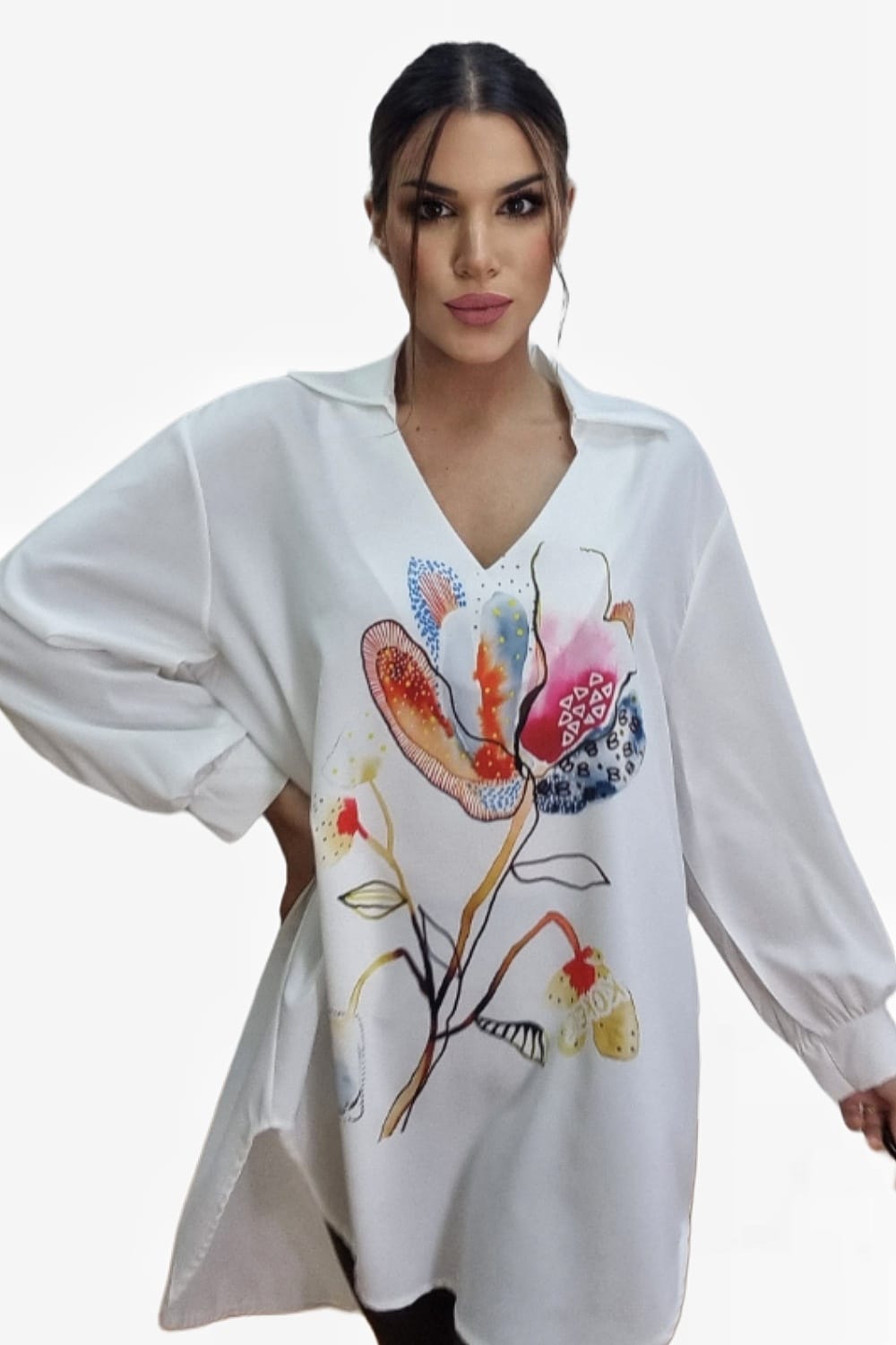 Blusa Flor Acuerela