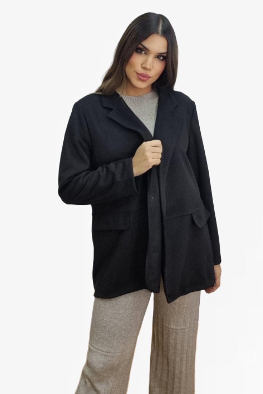 Blazer Rustic Oversize Negra