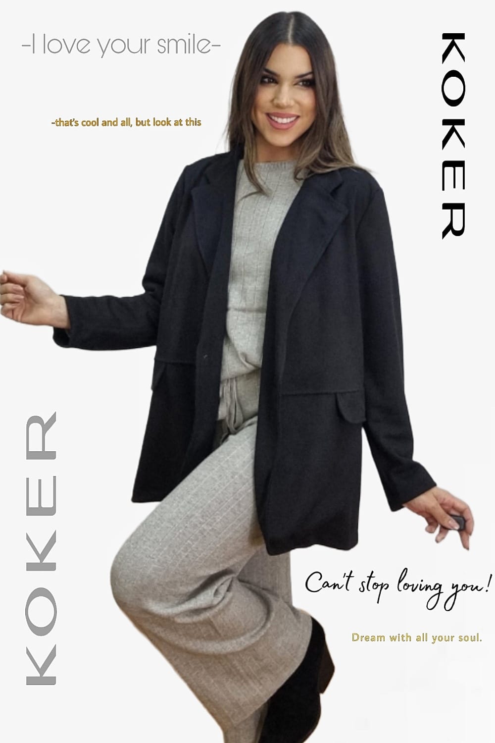 Blazer Rustic Oversize Negra