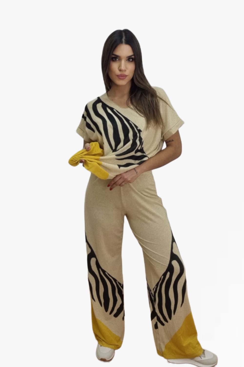 Pantalon Lurex Zebra