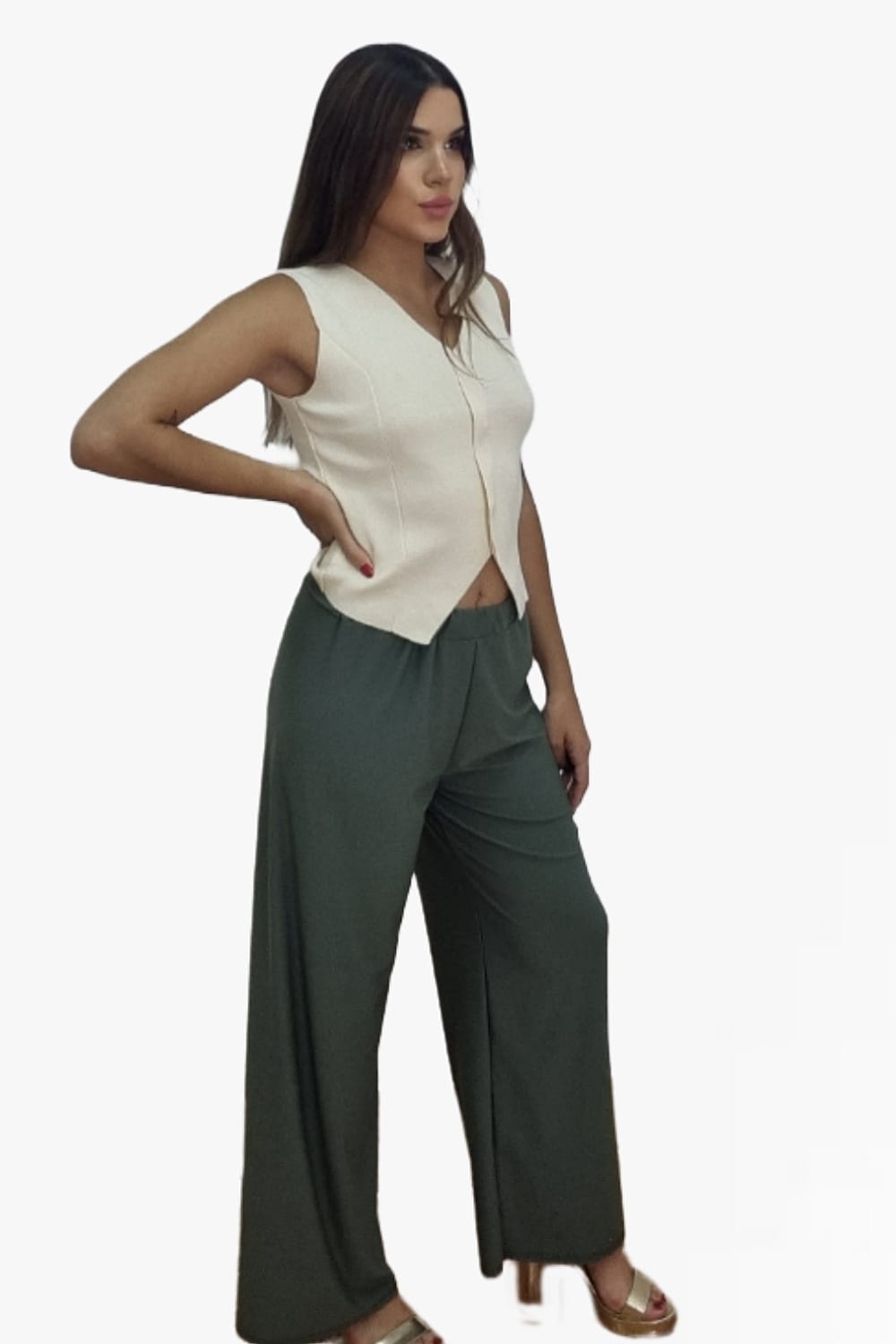 Pantalon Licra Liso Verde