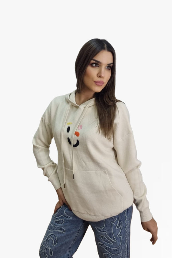 Sudadera Guiño Beige