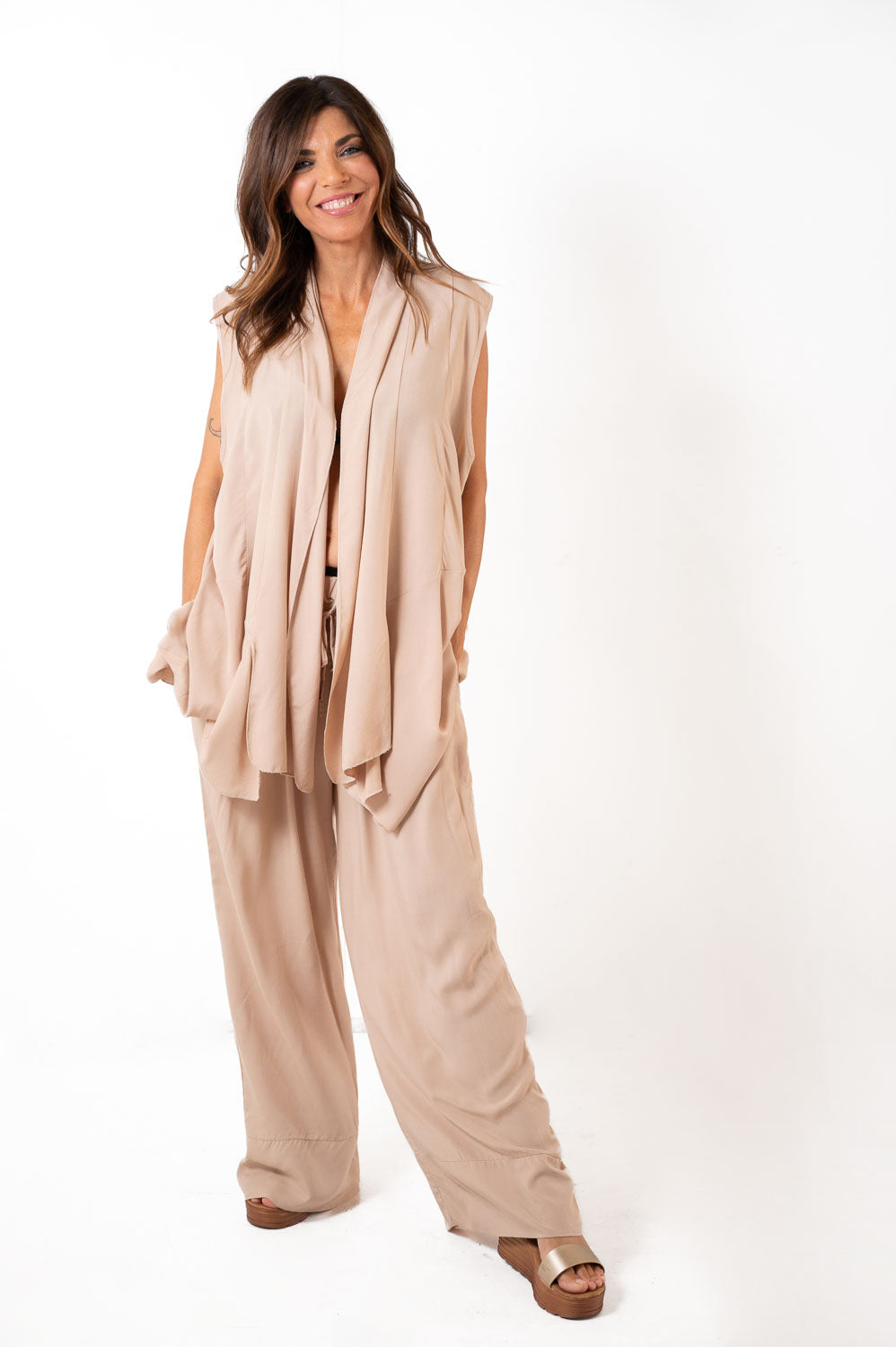 Chaleco Picos Beige