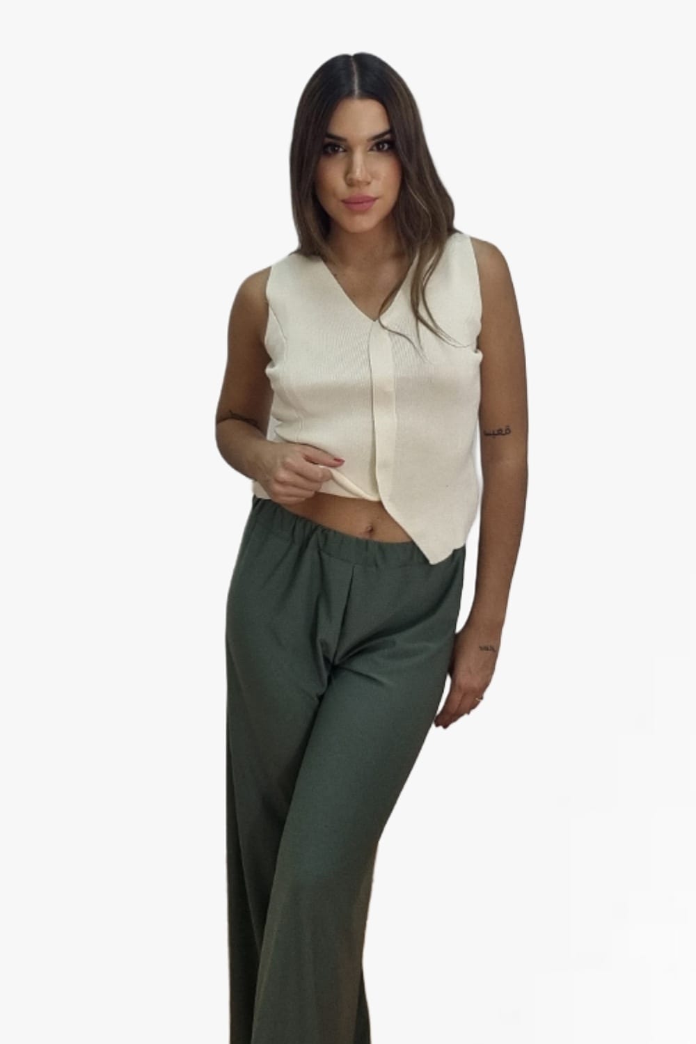 Pantalon Licra Liso Verde