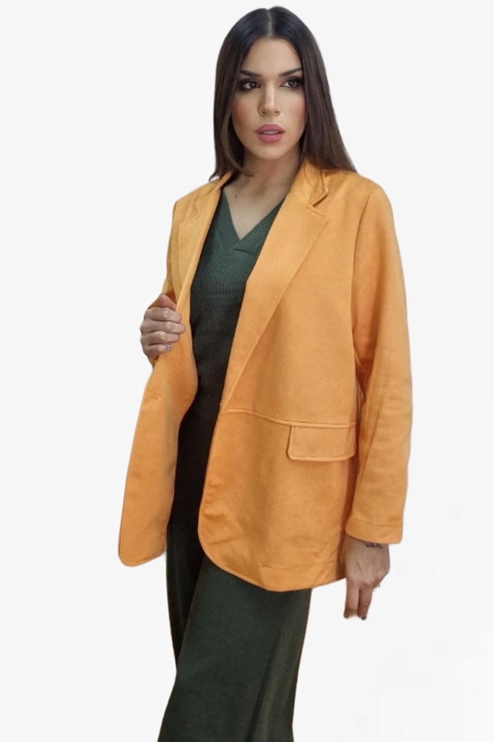 Blazer Rustic Oversize Naranja