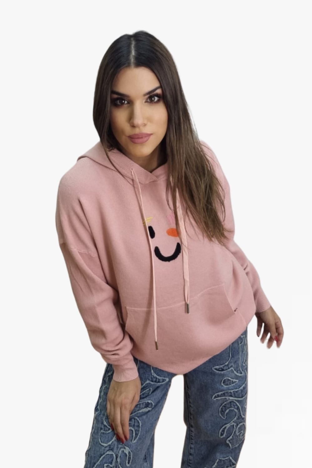 Sudadera Guiño Rosa