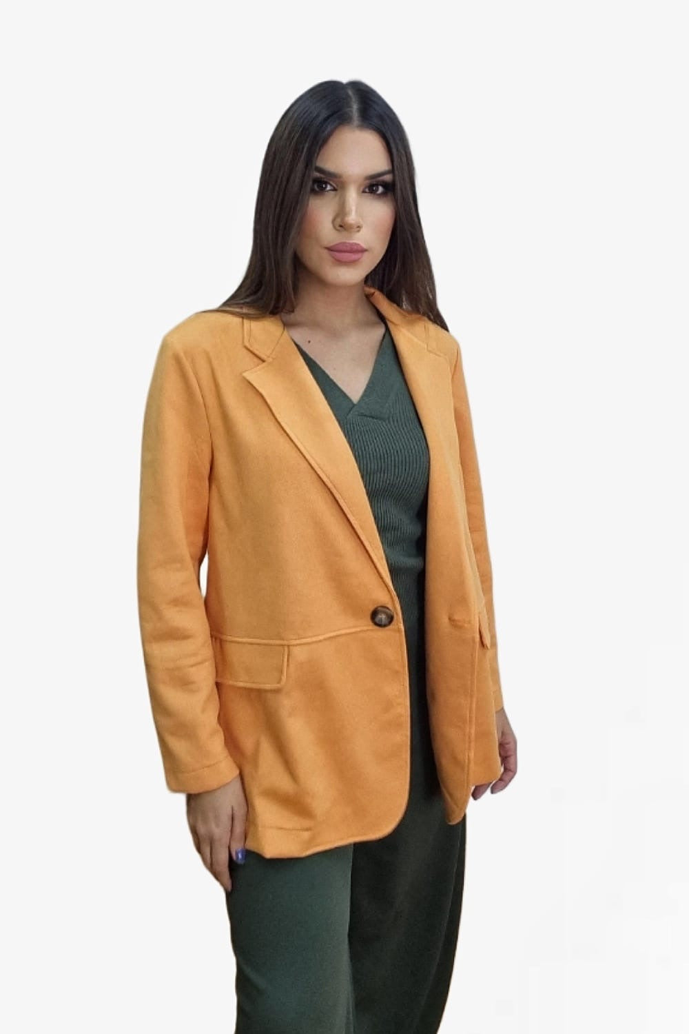 Blazer Rustic Oversize Naranja