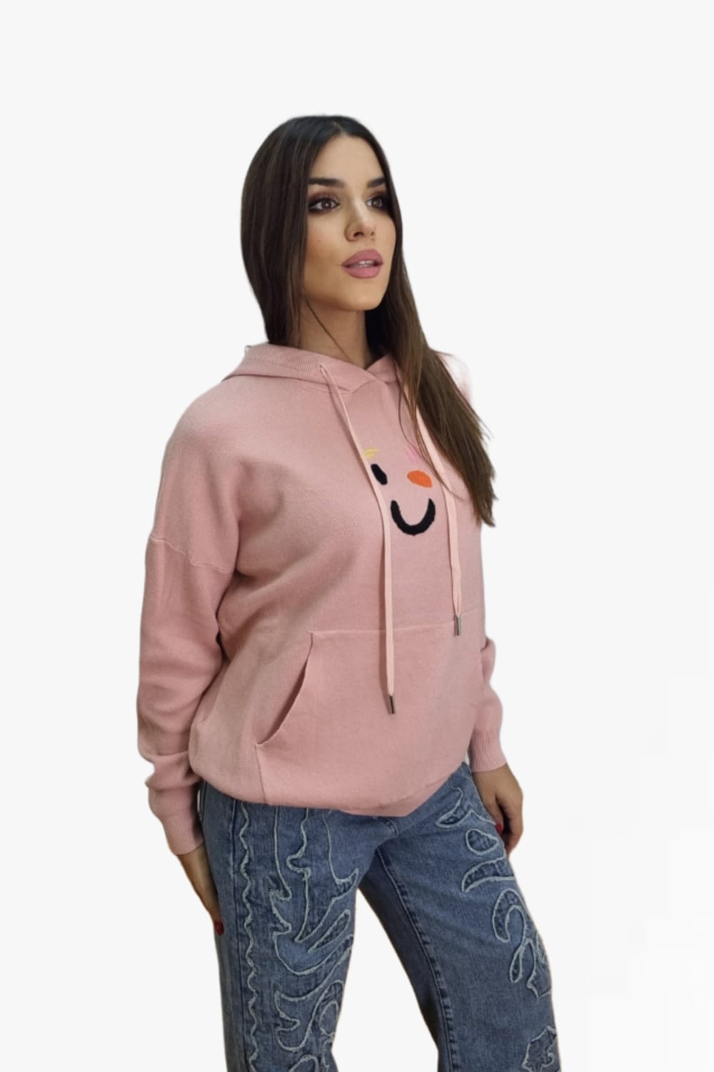 Sudadera Guiño Rosa