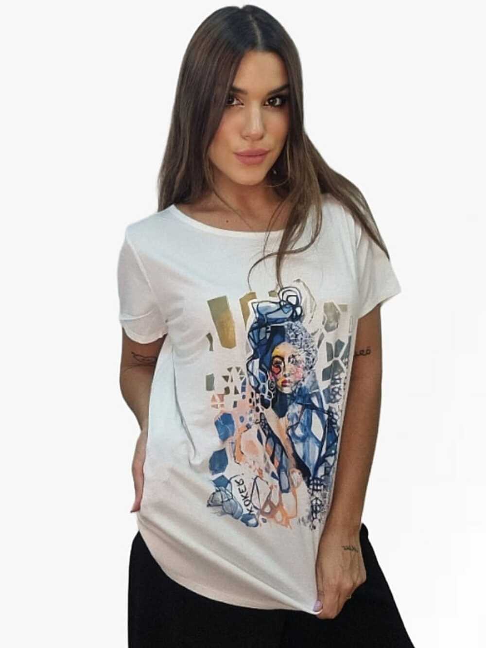 Camiseta mujer abstracta