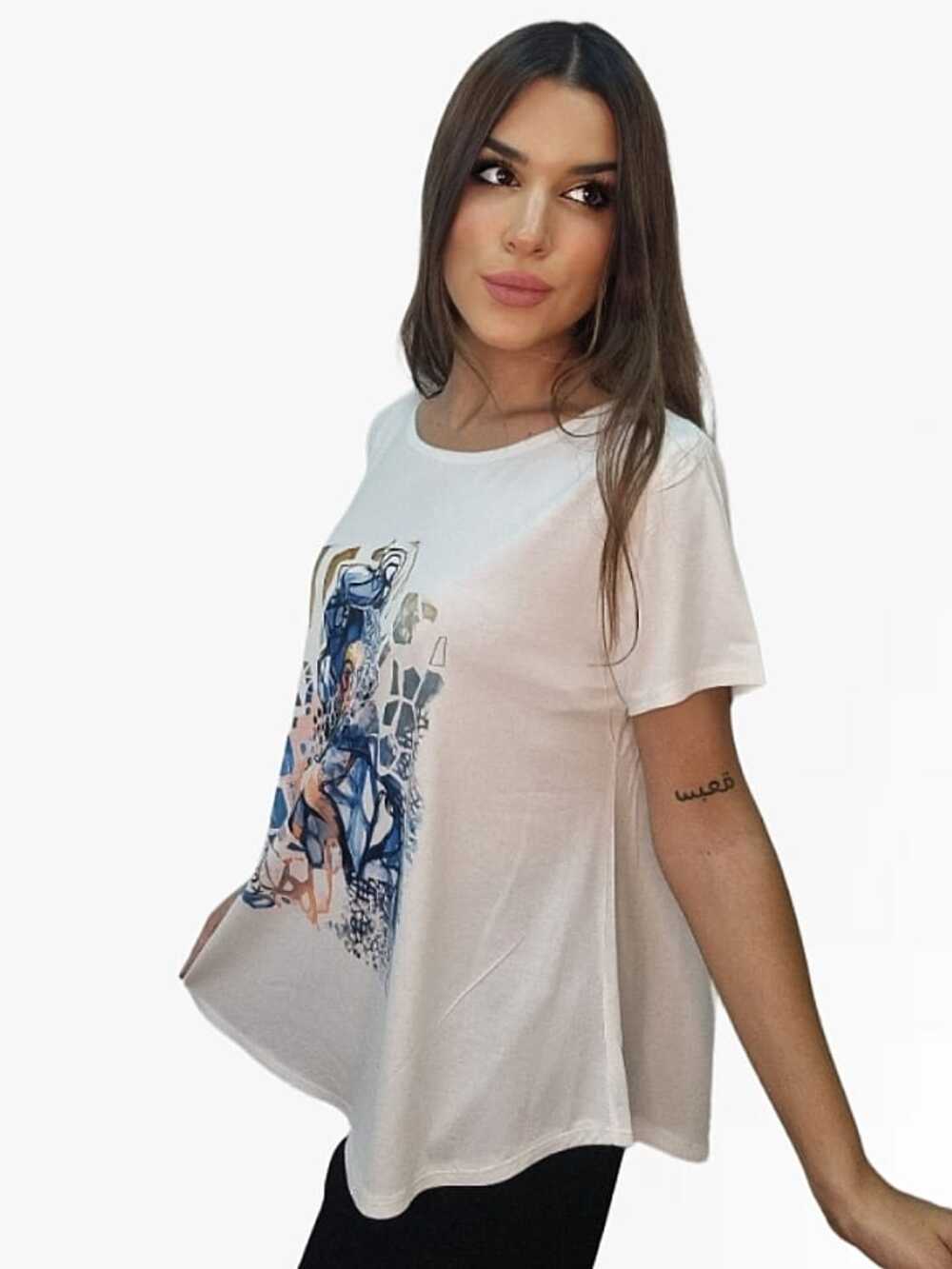 Camiseta mujer abstracta