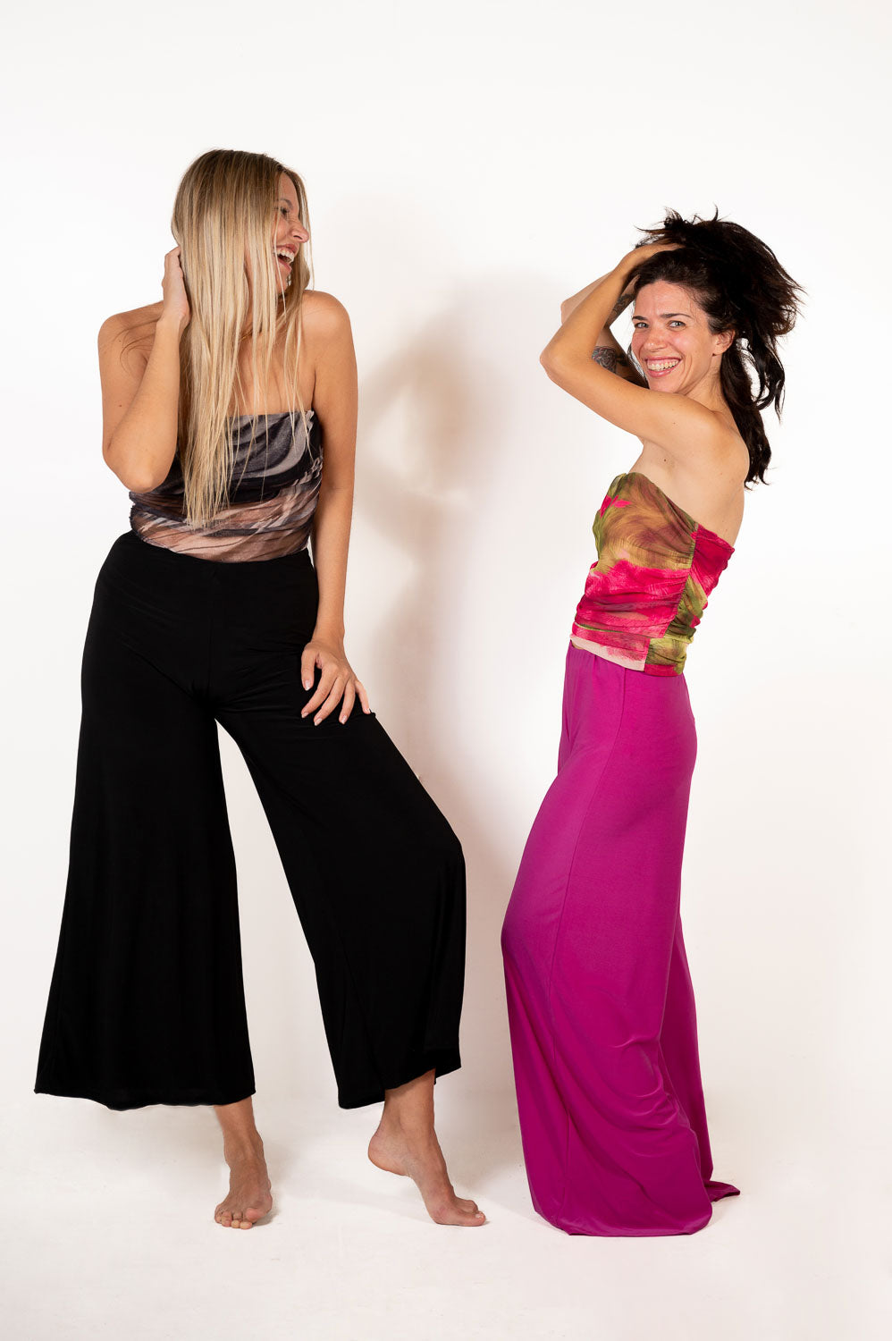 Top Gasa Tie-Dye Fucsia