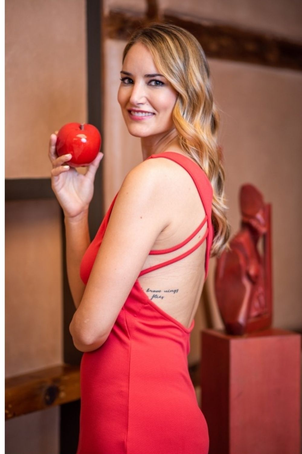 Vestido Shoulder Unica Rojo